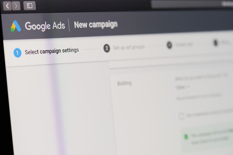 A Google Ads screenshot showing campaign metrics