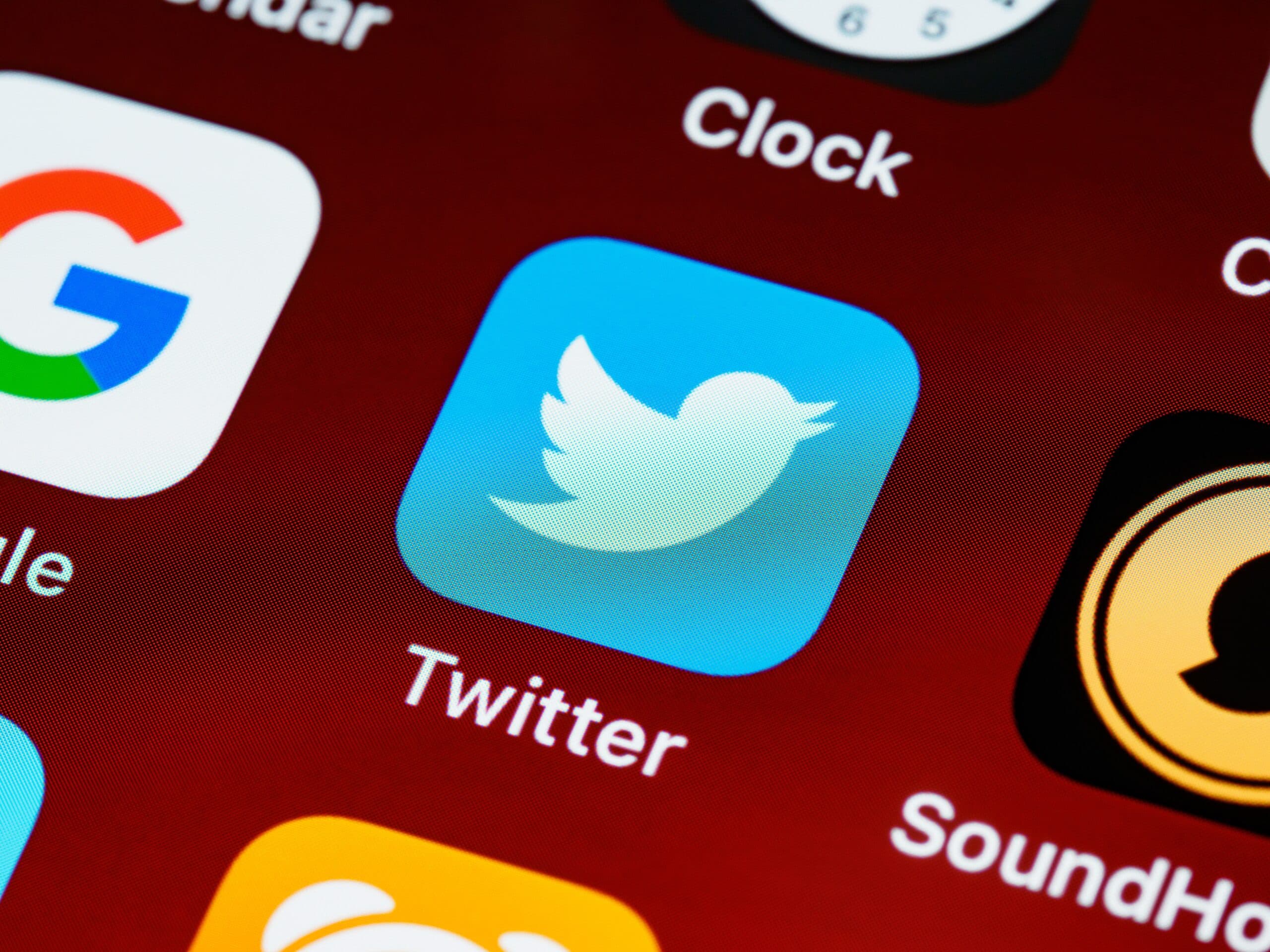 Social media on a smartphone