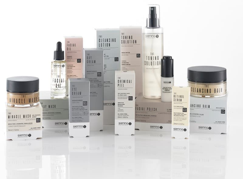 The Sienna X skincare collection