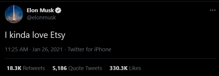 Etsy Elon Musk